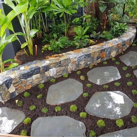 Round steping stone pavers